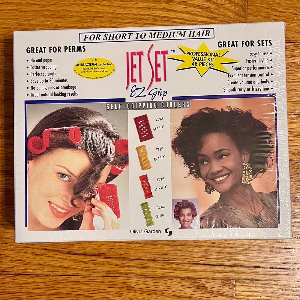 Olivia Garden Vintage 2003 Jet Set EZ Grip Self-Gripping Curlers